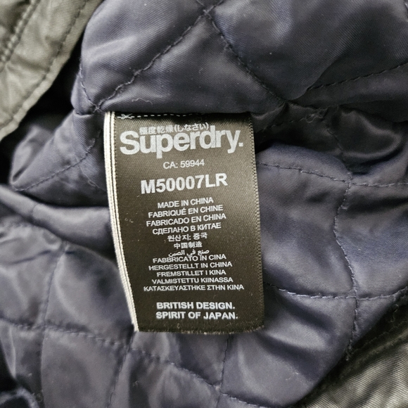 Superdry Premium Rotor Jacket Men 2XL Black Biker Motorcycle Razer Quilted Lined - Picture 9 of 12